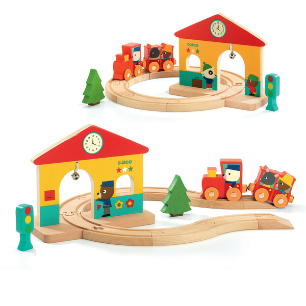 Djeco Wooden Mini Train Set