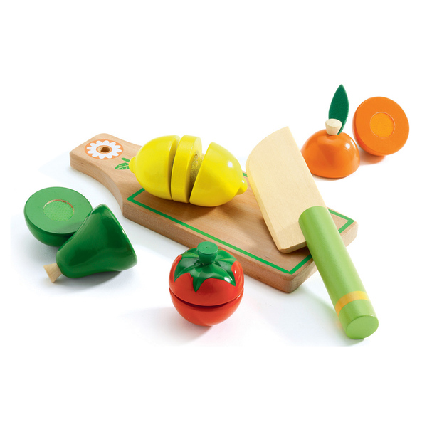 Djeco Fruit and Veggies to Cut Role Play Set