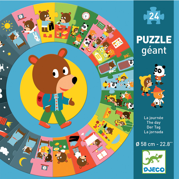 Djeco The Day Giant Puzzle 24pcs