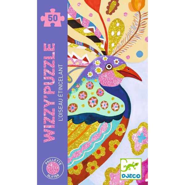 Djeco Sparkling Bird 50pc Wizzy Puzzle
