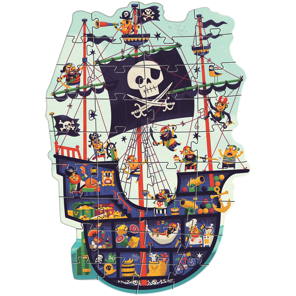 Djeco The Pirate Ship Giant Puzzle 36pcs