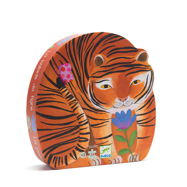 Djeco The Tiger's Walk Silhouette Puzzle 24pcs