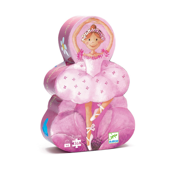 Djeco Ballerina with the Flower 36pcs Silhouette Puzzle