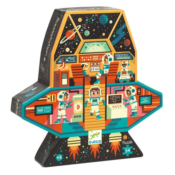 Djeco Space Station 54 pc Silhouette Puzzle