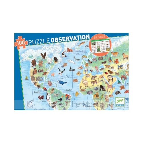Djeco Puzzle Observation World Animals