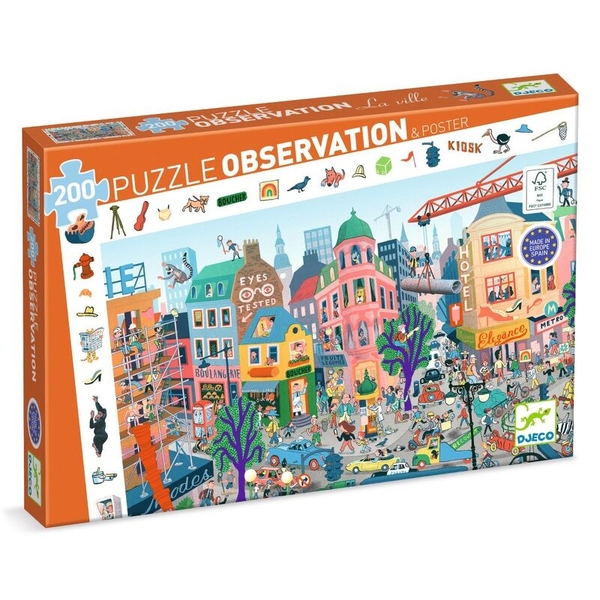 Djeco The City 200pc Observational Puzzle