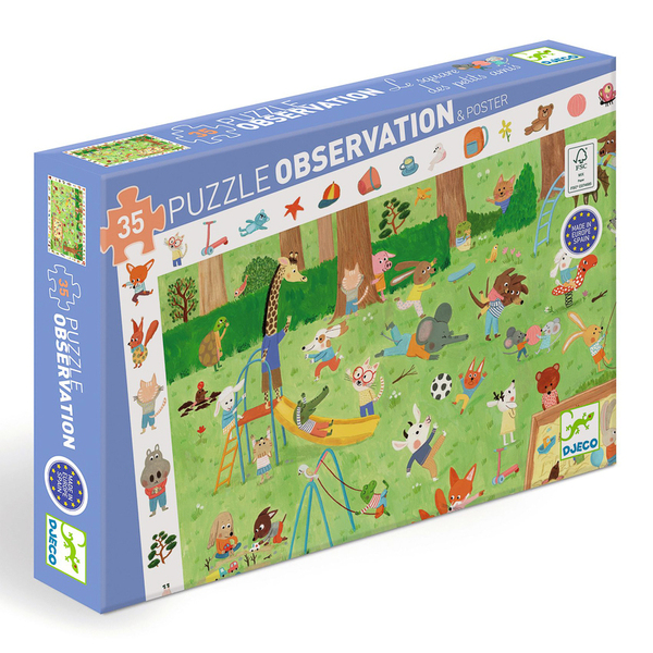 Djeco Little Friends Garden 35pcs Observation Puzzle
