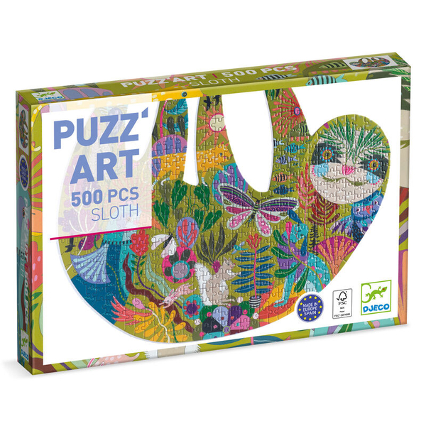 Djeco Sloth Shaped Art Puzzle