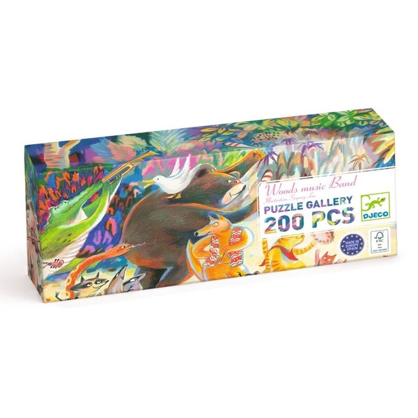 Djeco Woods Music Band 200pc Gallery Puzzle with Poster
