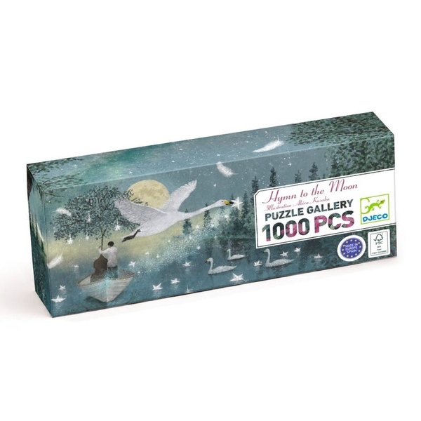 Djeco Hymn to the Moon 1000pc Gallery Puzzle with Poster