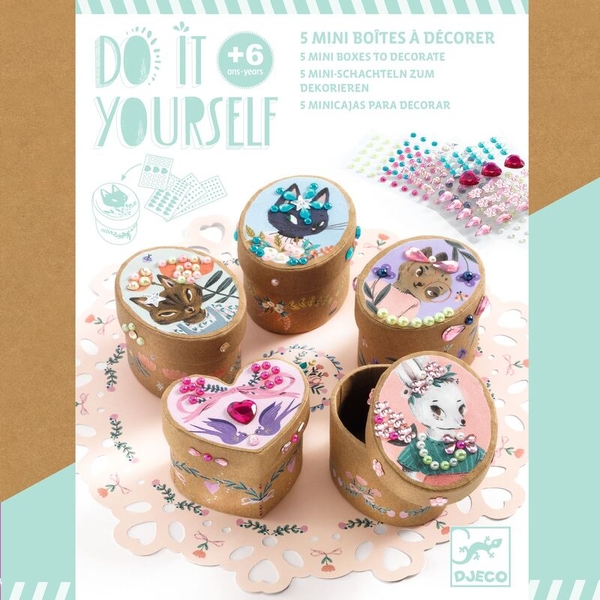 Djeco Do It Yourself Adorable Mini Boxes