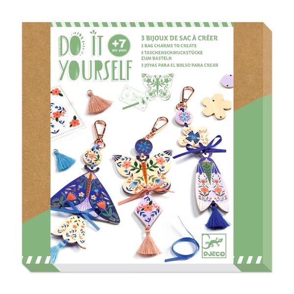Djeco Do it Yourself Butterflies Bag Charms