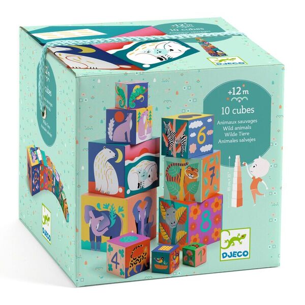 Djeco Wild Animal Blocks