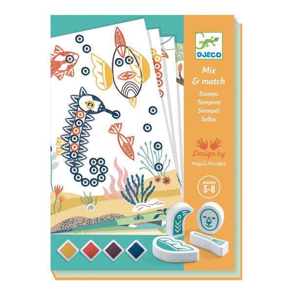 Djeco Surprising Animals Stamp Set