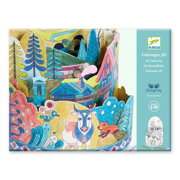 Djeco On Top Of The World Colouring Diorama