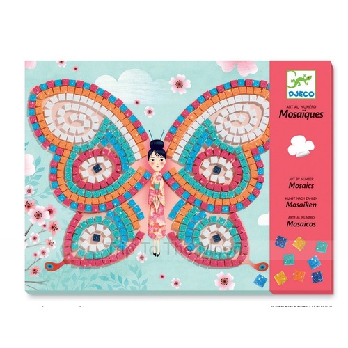 Djeco Mosaics Art By Numbers Butterflies
