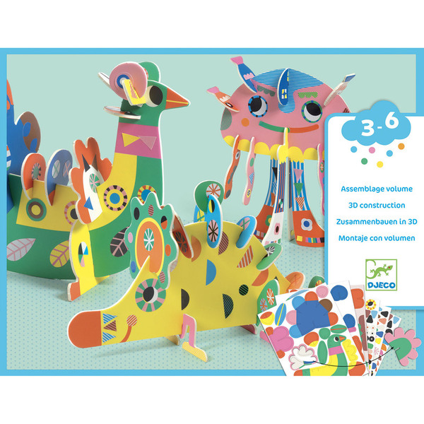 Djeco 3D Animals Construction Set