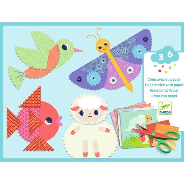 Djeco Crinkle Cutting Collage Set
