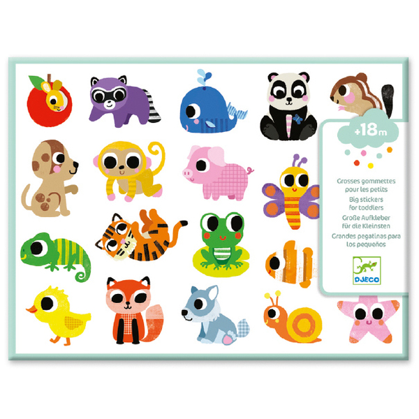 Djeco Puffy Baby Animals Stickers
