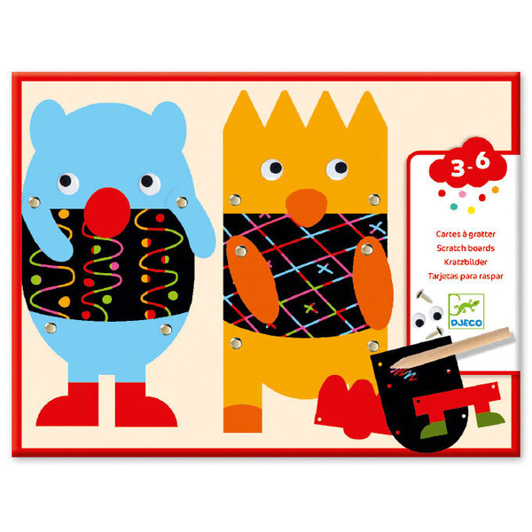 Djeco The Little Monsters Scratch Cards