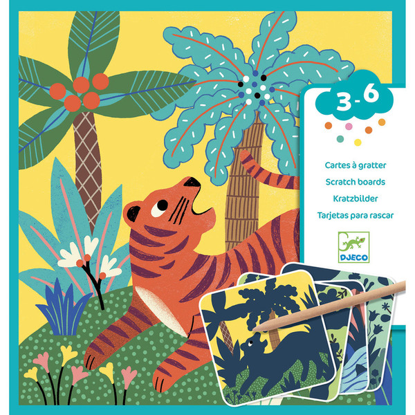 Djeco Big Animal Scratch Cards