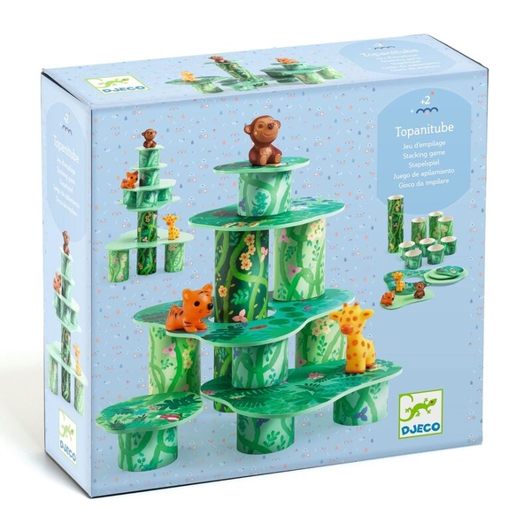 Djeco Topani Tube Illustrated Construction Set