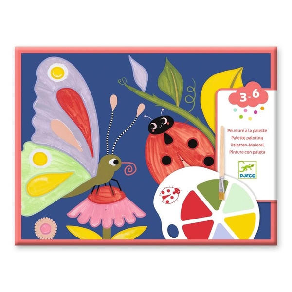 Djeco Creepy Crawlies Bug Painting Set With Palette