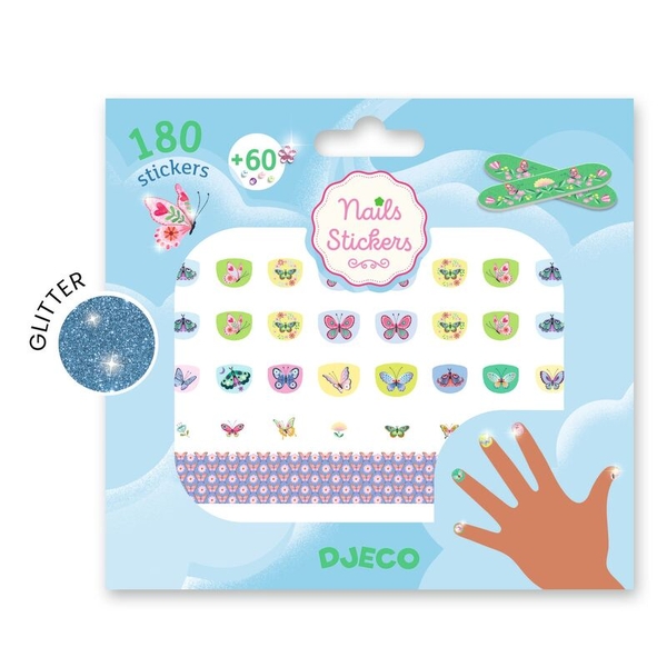 Djeco Springtime Butterfly Nail Sticker Set