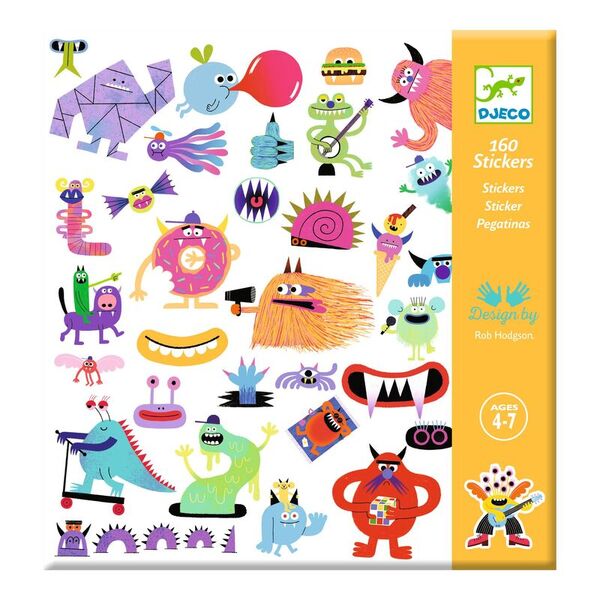 Djeco 160 Monster Stickers