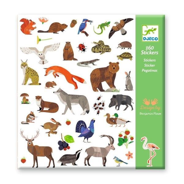 Djeco 160 Fauna Stickers
