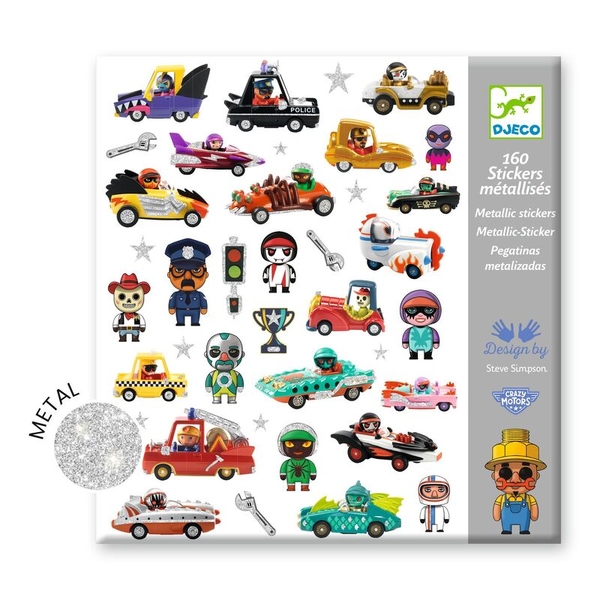 Djeco The World of Crazy Motors Stickers