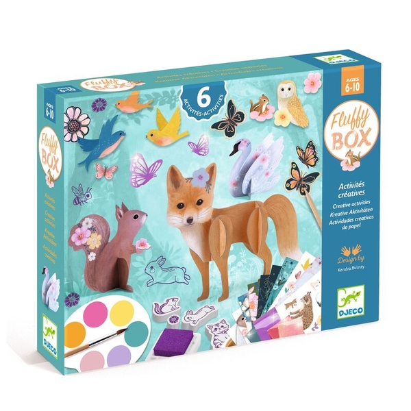 Djeco Fluffy Animals Art & Craft Activity Box