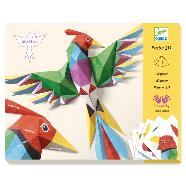 Djeco Amazonie Bird 3D Poster