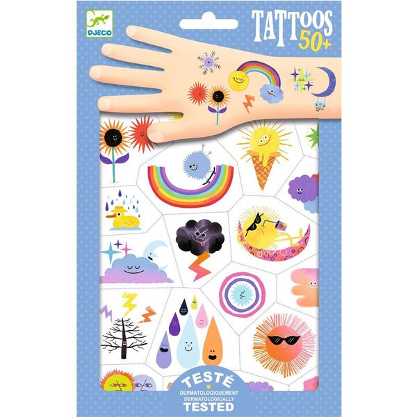 Djeco Weather Emojis Tattoos