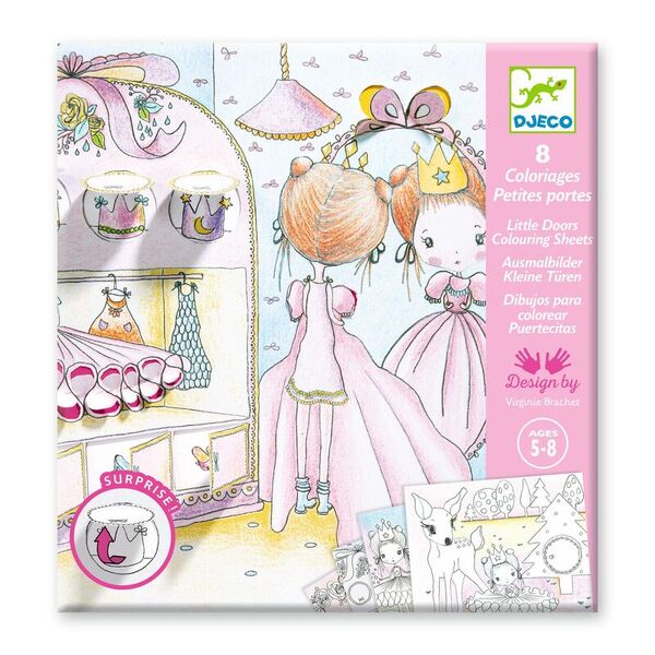 Djeco Pupis Little Doors Colouring Surprise Set