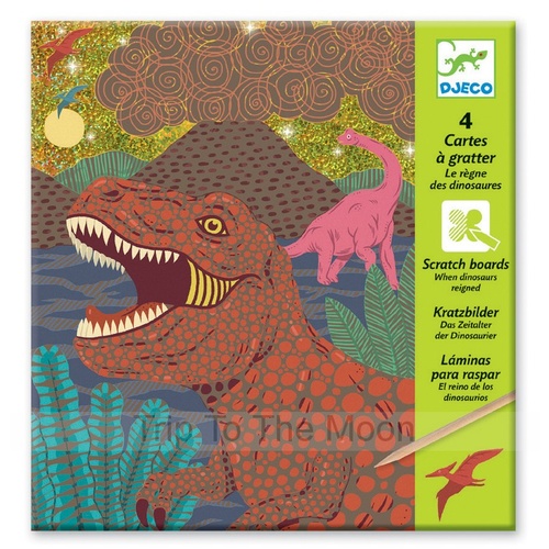 Djeco When Dinosaurs Reigned Scratch Cards