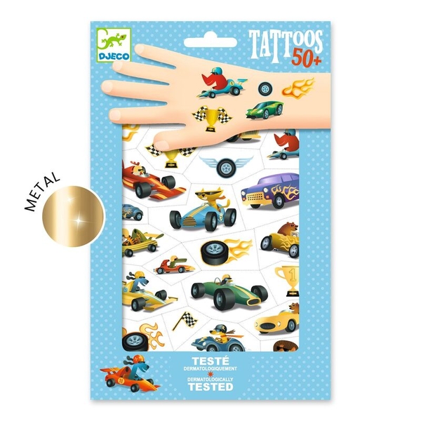 Djeco Speedsters Temporary Tattoos