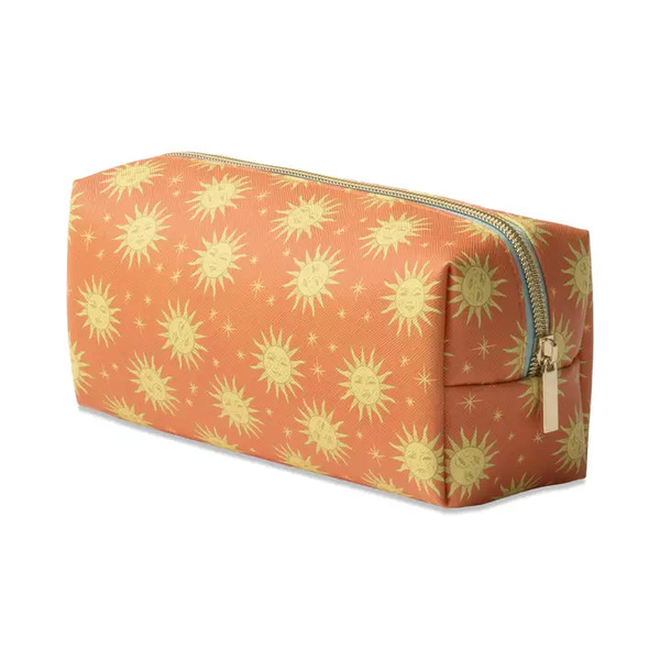 Celestial Vegan Leather Pouch Terracotta Sun