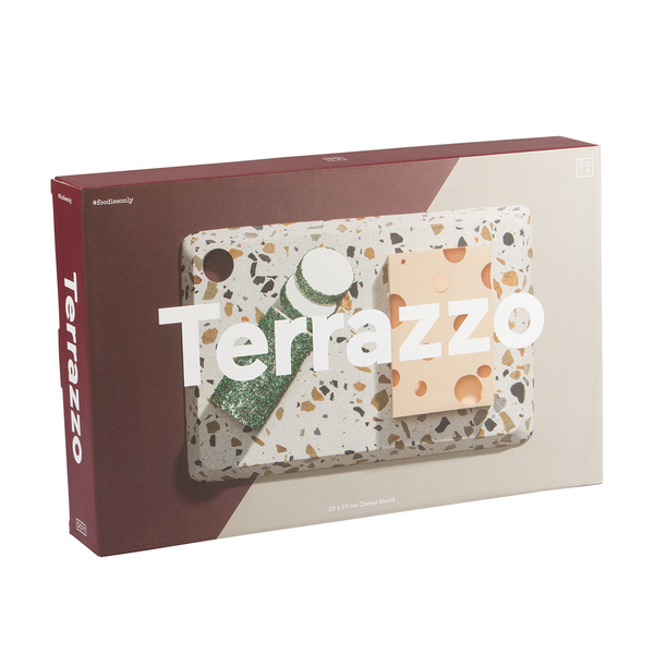 DOIY Terrazzo Cheese Board Medium White