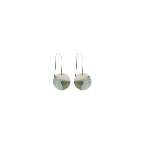 Moe Moe Design Earrings - Kiasmin 2 Aura Circle Long Drop