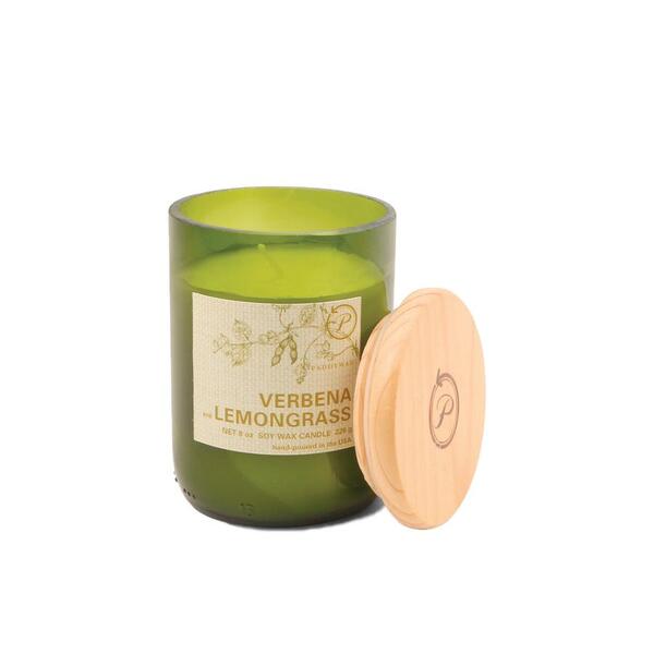 Paddywax Eco Green 8oz Glass Verbena and Lemongrass Candle