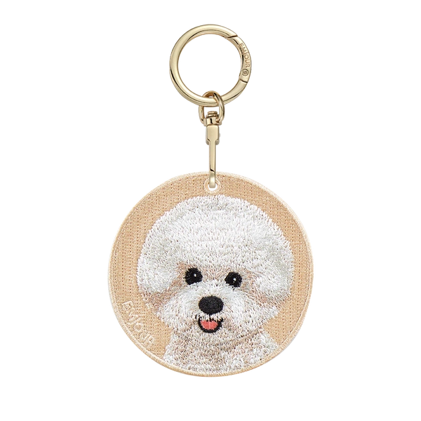 Emjour Embroidered Keychain - Bichon Frise