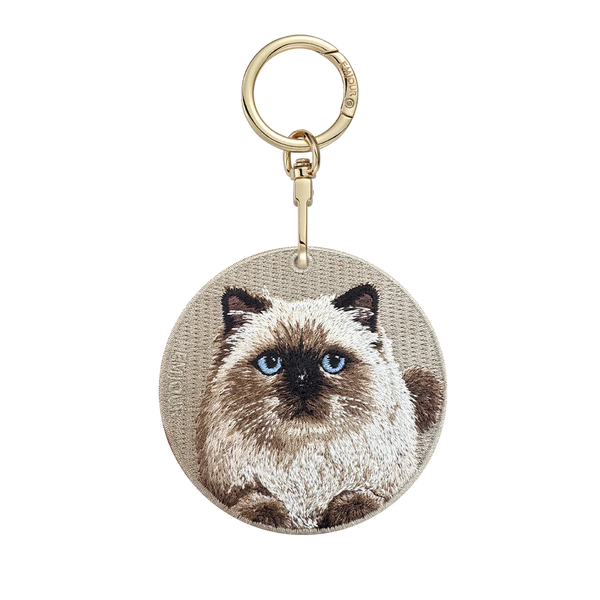 Emjour Embroidered Keychain - Himalayan Cat