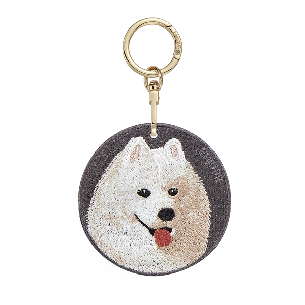 Emjour Embroidered Keychain - Samoyed