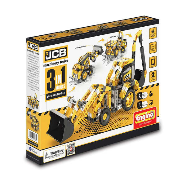 Engino Creative Builder machinery Set Backhoe Loader