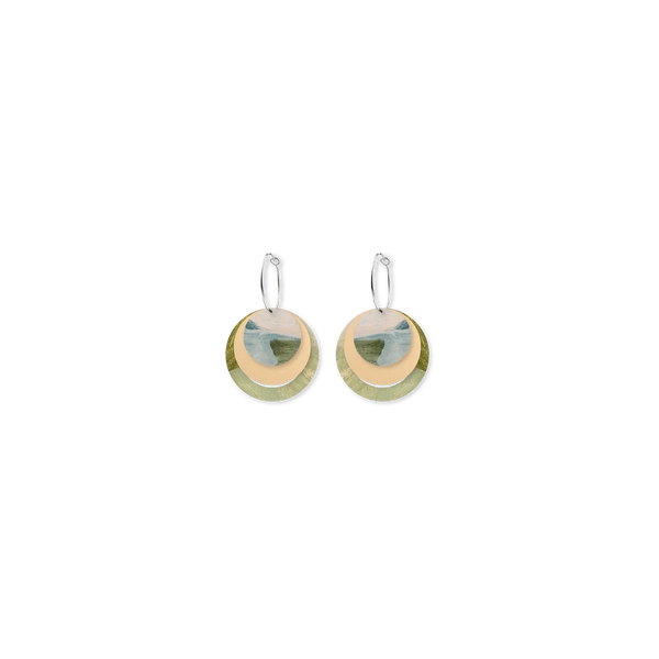 Moe Moe Design Earrings - Kiasmin 2 Aura Three Circle Hoop