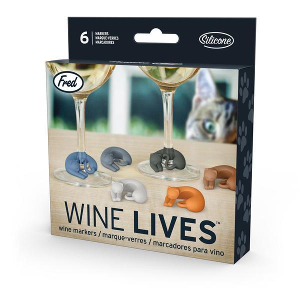 Fred Wine Lives Kitty Wine Markers