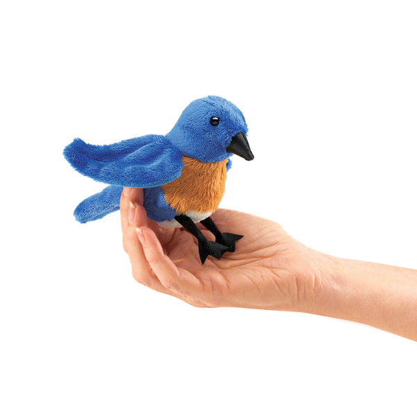 Folkmanis Mini Blue Bird Finger Puppet