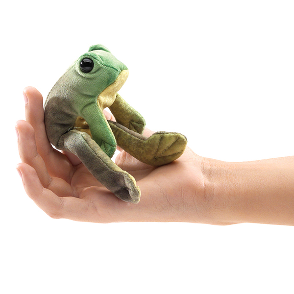Folkmanis Mini Sitting Frog Finger Puppet