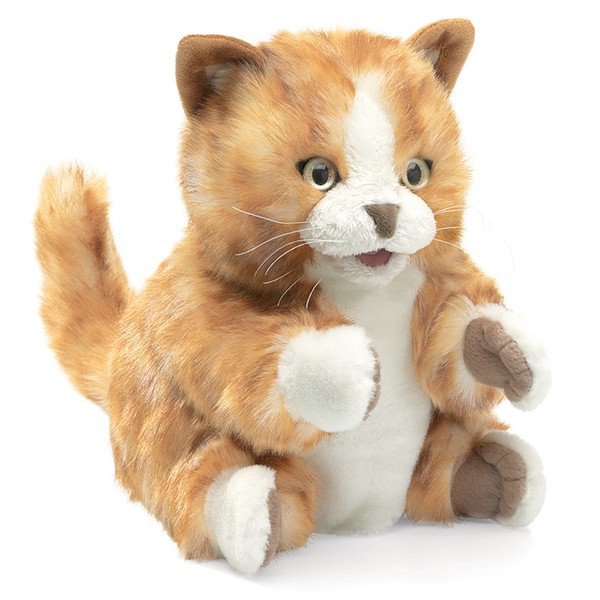 Folkmanis Orange Tabby Kitten
